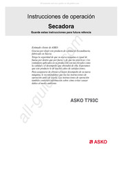 Asko T793C Instrucciones De Operación