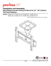 peerless-AV ECMU-02-C Instalación Y Ensamblaje