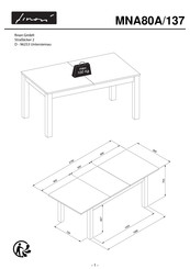 finori MNA80A/137 Instrucciones De Montaje