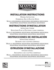 Maytag MDG20MNBGW Instrucciones De Instalación