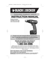 Black and Decker CDC9600 Manual De Instrucciones