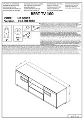 Forma Ideale BERT TV 160 Instrucciones De Montaje