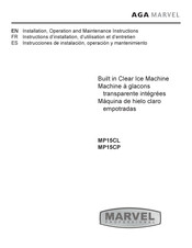 AGA marvel MP15CP Instrucciones De Instalación, Operación Y Mantenimiento