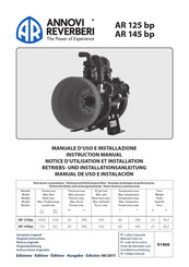 Annovi Reverberi AR 125 bp Manual De Uso E Instalación