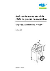 TYROLIT Hydrostress PPH25 Serie Instrucciones De Servicio Lista De Piezas De Recambio