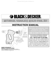 Black and Decker MT1203BL Manual De Instrucciones