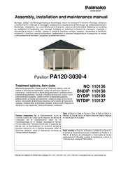 Lemeks Palmako PA120-3030-4 Instrucciones De Montaje, Instalación Y Mantenimiento