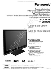 Panasonic TH-C50HD18 Manual De Instrucciones