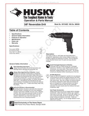 Husky HSTC4822 Manual De Operación Y Partes