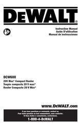 DeWalt DCW600B Manual De Instrucciones