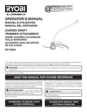 Ryobi RY15524 Manual Del Operador