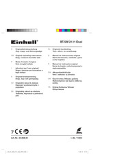 EINHELL BT-SM 2131 Dual Manual De Instrucciones Original