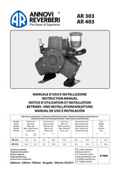 Annovi Reverberi AR 303 Manual De Uso E Instalación