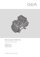 GEA HGX22P/125-4 CO2 Instrucciones De Montaje