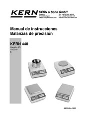 KERN&SOHN 440 -43N Manual De Instrucciones