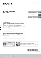 Sony XAV-AX3200UC Manual De Instrucciones