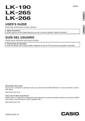 Casio LK-265 Guia Del Usuario