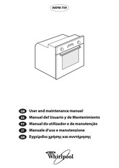 Whirlpool AKPM 759 Manual Del Usuario Y De Mantenimiento