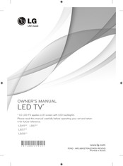 LG 32LB580V-ZD Manual De Usuario