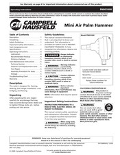 Campbell Hausfeld PN001000 Manual De Instrucciones De Operación