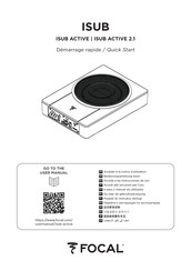 Focal ISUB ACTIVE 2.1 Instrucciones De Uso