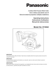 Panasonic EY4542XM Manual De Instrucciones