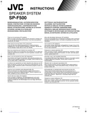 JVC SP-F500 Instrucciones