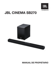 Harman JBL CINEMA SB270 Manual Del Propietário