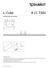 DURAVIT L-Cube LC 7384 Instrucciones De Montaje
