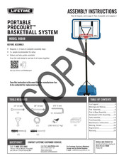 Lifetime PROCOURT 90688 Instrucciones De Ensamble