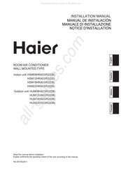 Haier HSM12HRA03/R2 Manual De Instalación