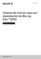 Sony BDV-EF420 Manual De Instrucciones