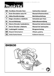 Makita DHS630ZJ Manual De Instrucciones