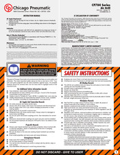 Chicago Pneumatic CP784 Serie Manual De Instrucciones