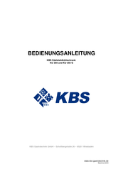 KBS KU 355 G Manual De Instrucciones