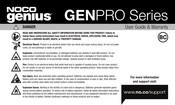 NOCO Genius GENPRO Serie Guía De Usuario Y Garantía