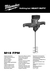 Milwaukee M18 FPM Manual Original