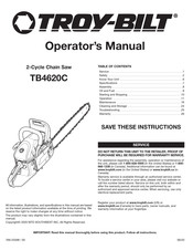 Troy-Bilt TB4620C Manual Del Operador