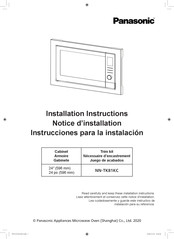 Panasonic NN-TK81KCS Instrucciones Para La Instalación