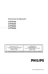 Philips 21PT6456 Instrucciones De Operación