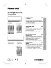 Panasonic CU-TZ71WKE Instrucciones De Funcionamiento