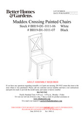 Better Homes and Gardens Maddox Crossing BH19-D1-1011-06 Instrucciones De Montaje