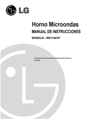 LG MS1148VP Manual De Instrucciones