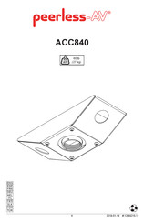 peerless-AV ACC840 Manual De Instrucciones