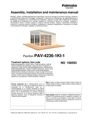 Lemeks Palmako PAV-4236-1KI-1 Instrucciones De Montaje, Instalación Y Mantenimiento