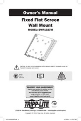 Tripp-Lite DWF1327M Manual Del Propietário