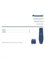 Panasonic ER2405 Instrucciones De Uso