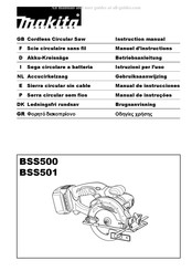 Makita BSS501ZJ Manual De Instrucciones