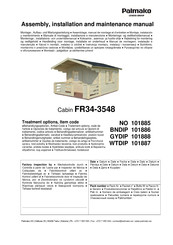 Lemeks Palmako FR34-3548 Instrucciones De Montaje, Instalación Y Mantenimiento