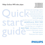 Philips GoGear SA2VBE04RC Guia De Inicio Rapido